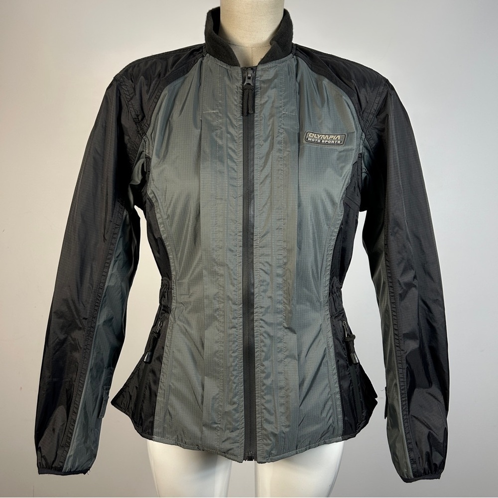 Olympia Moto Sports Women's Black and Gray Utility Jacket S